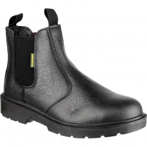 Amblers Mens Safety FS116 Dual Density Pull On Safety Dealer Boots Black Size 3