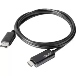 club3D DisplayPort / HDMI Adapter cable DisplayPort plug, HDMI-A plug 2m Silver CAC-1082 DisplayPort cable