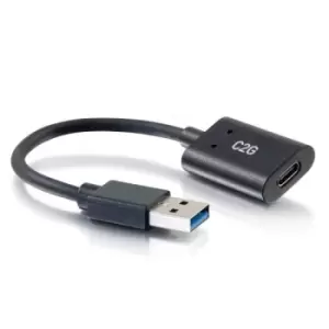 C2G 15cm (6in) USB-C Female to USB-A Male SuperSpeed USB 5Gbps...