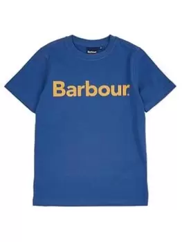 Barbour Boys Staple Short Sleeve T-Shirt - Mid Blue Size 12-13 Years