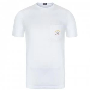 Paul And Shark Pocket Logo T Shirt - White