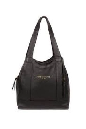 Pure Luxuries London Black 'Colette' Leather Handbag