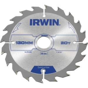 Irwin ATB Construction Circular Saw Blade 130mm 20T 20mm