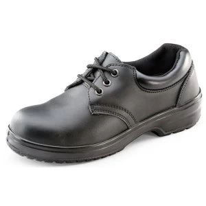 Click Footwear Ladies Shoe PU Leather Steel Toecap Size 352 Black Ref