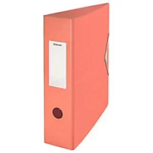 Esselte Colour'Ice Lever Arch File Polyfoam A4 75mm Apricot Pack of 5