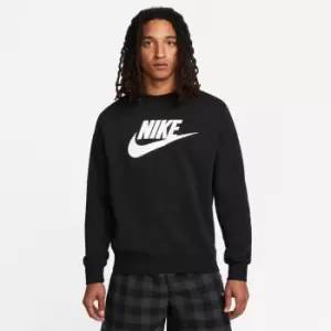 Nike Sportswear Club Fleece Mens Graphic Crew - Black