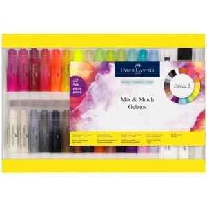 Faber Castell Gelatos Water-soluble Crayons Gift Set Set of 33