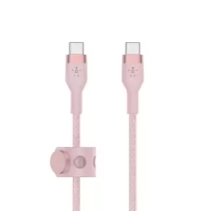 Belkin BOOST↑CHARGE PRO Flex USB cable 1m USB 2.0 USB C Pink