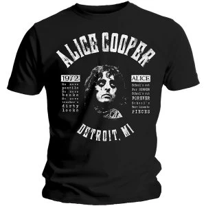 Alice Cooper - School's Out Lyrics Unisex X-Large T-Shirt - Black