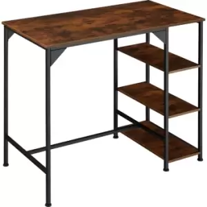 Tectake - Kitchen table Cannock - dining table, bar table, desk - industrial dark - industrial dark