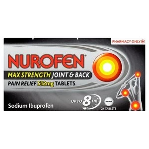 Nurofen Max Strength Joint and Back Pain Relief 512mg 24s