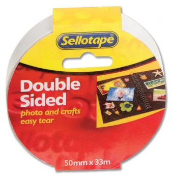 Sellotape Double-sided 50mm x 33m Pack of 3
