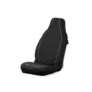 Car Seat Cover Air Bag Compatible - Front Single - Black - ABCBLK - Town&country