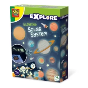 SES CREATIVE Explore Childrens Glowing Solar System, 5 Years and Above (25123)