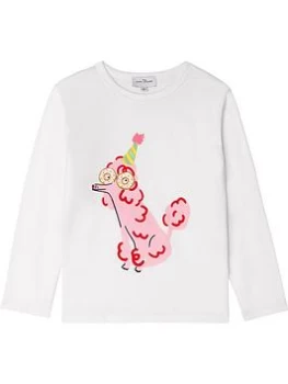 Little Marc Jacobs Girls Organic Cotton Jersey Poodle T-Shirt - White, Size 10 Years, Women