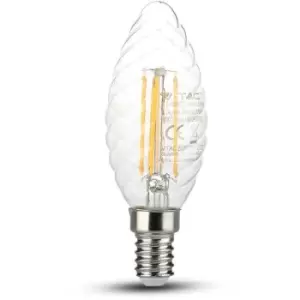 V-Tac 279 Vt-274 Lamp LED 4W Candle Twist Fil 2700K E14