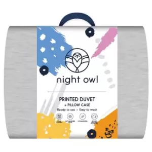 Fine Bedding Night Owl Duvet - Grey