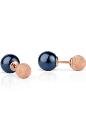 Bering Ocean Blue Rose Earrings 703-397-05