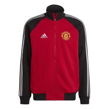 adidas Manchester United Anthem Jacket 2021 2022 Mens - Red
