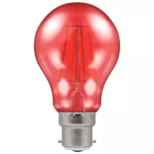 Crompton Lamps LED GLS 4.5W B22 Harlequin IP65 Red Translucent