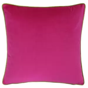 Meridian Velvet Cushion Hot Pink/Lime