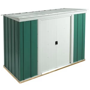 Rowlinson 8 x 4 Greenvale Metal Pent Shed With Floor