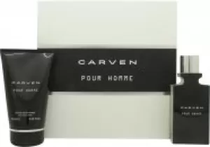 Carven Pour Homme Gift Set 50ml Eau de Toilette + 100ml Aftershave Balm