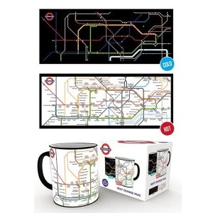 Transport For London Underground Map Heat Change Mug