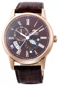 Orient RA-AK0009T10B Sun & Moon Mechanical (42.5mm) Brown Watch