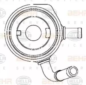 Behr Heat Exchanger 8MO376797-111 with Seal Genuine replacement for Car