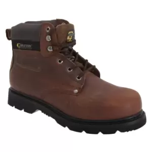 Grafters Mens Gladiator Safety Boots (9 UK) (Brown)