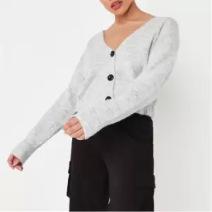 Missguided Oversized Button Up Cardigan - Grey