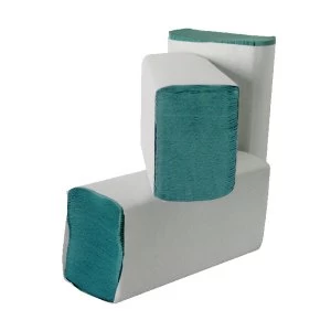 Leonardo M Fold 1 Ply Green Hand Towel 3000 Pack HMG130