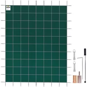 Rectangular Safety Mesh Swimming Pool Cover 18X36 FT Green Winter Outdoor