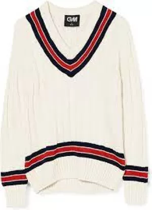 Gunn And Moore and Moore Cable Sweater Junior Boys - White