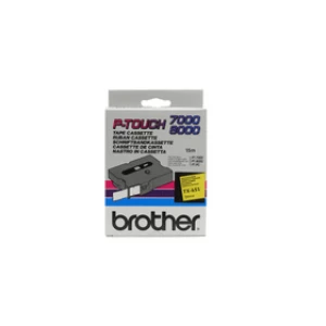 Brother TX-651 P-touch Black on Yellow Tape 24mm x 15m
