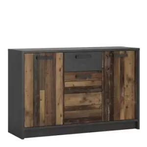 Brooklyn Cabinet with 3 Doors and 1 Drawer, Grey