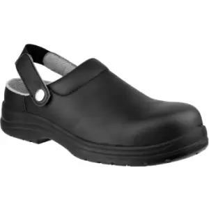Amblers FS514 Unisex Clog Style Safety Shoes (9 UK) (Black) - Black