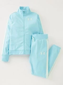 Boys, Under Armour Em Knit Tracksuit - Blue/Green, Blue/Green, Size XL=13-15 Years