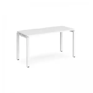 Adapt starter unit single 1400mm x 600mm - white frame and white top