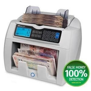 Original Safescan 2685 Banknote Counter with Counterfeit Detection Checks and Counts Mixed GBP EURO