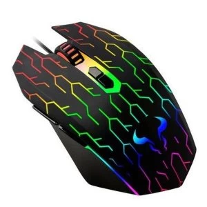 Riotoro URUZ Z5 Lightning Wired Optical RGB Gaming Mouse 4000 DPI 6 Programmable Buttons
