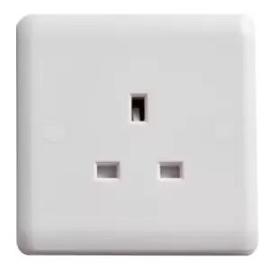 Vimark Curve 13A Single Unswitched Socket - VC1206 - 241424