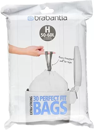 Brabantia Bin Liners PerfectFit Bin Bags 50L (Code H)