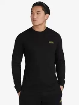 Barbour International Small Logo Long Sleeve T-Shirt - Black, Size 3XL, Men