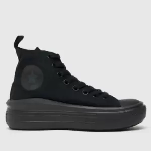 Converse Black All Star Hi Move Youth Trainers