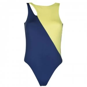 Seafolly Loop Block Maillot Swimsuit - Blue Opal