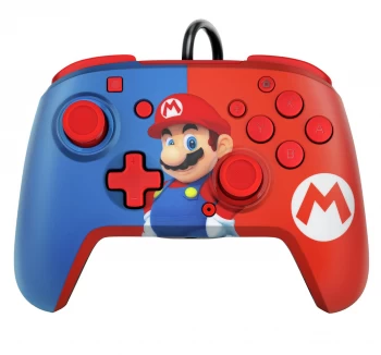 PDP Faceoff Deluxe Audio Wired Switch Controller - Mario