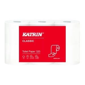 Katrin Classic Toilet Roll 2-Ply 320 Sheets Pack of 36 96245
