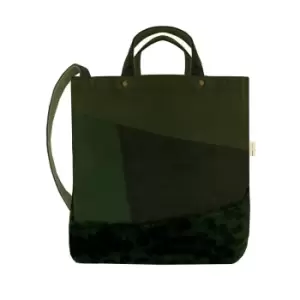 Jassz Satomi Faux Fur Shoulder Bag (One Size) (Olive Green)